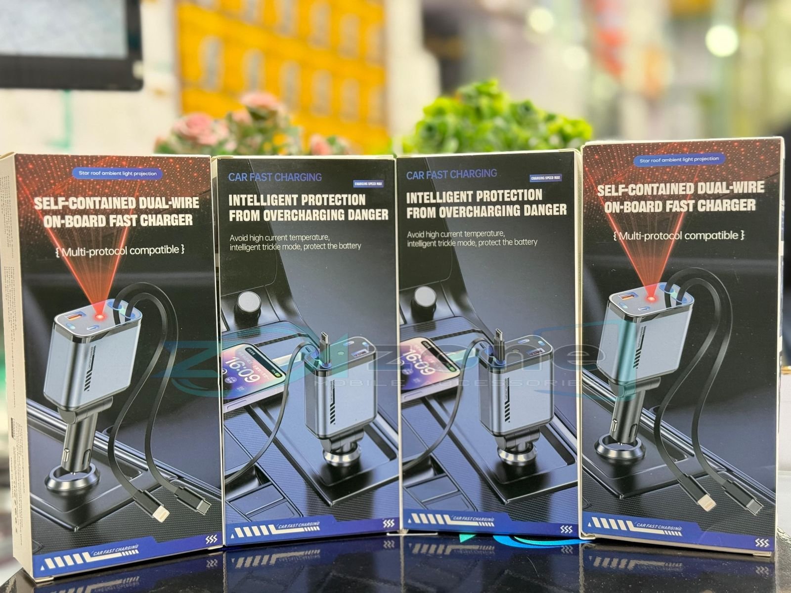 4 IN 1 MULTI FUNCTION CAR CHARGER